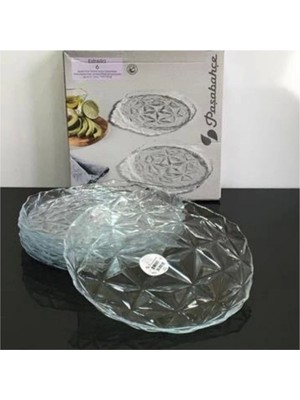 Turuncu Estrella 20 cm 6'lı Pasta Tabağı Seti