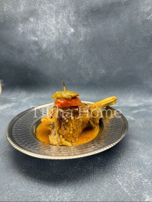 Dövme Desenli Paslanmaz Çelik 3'lü Çukur Yemek Tabağı Seti 23CM