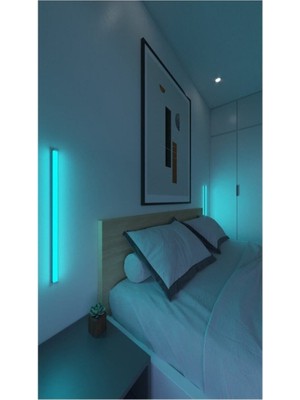 Iki Parçalı Renkli LED Uzaktan Kumandalı Gece Lambası, Yüksek Işık Sistemi