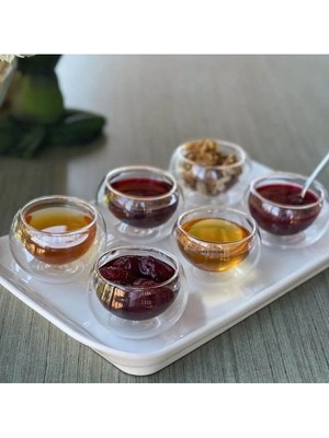 Turuncu Çift Çidarlı Sosluk, 35ML, 6 Adet, Şık ve Pratik Kullanım Için Ideal.