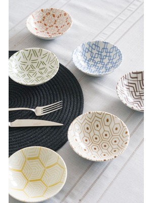 6'lı Karma Çerezlik ve Sosluk Kase Takımı, 12CM, Beyaz