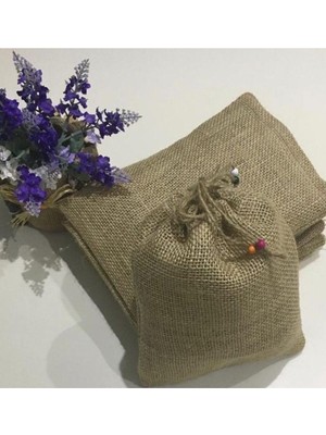 5 Adet Orta Boy Renkli Jüt Bakliyat Kesesi Seti