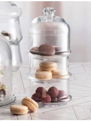 Mini Boy Villa Patisserie 3 Katlı Drajelik, Beyaz, Şık ve Zarif Tasarım