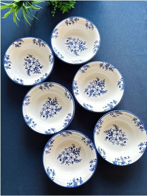 Mavi 6'lı Çorba Kasesi Seti, Şık ve Kullanışlı Ev Mutfak Ürünü