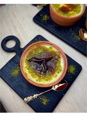 6'lı Toprak Güveç Seti Sütlaç ve Kase, Turuncu Renkli, Şık ve Dayanıklı Tarz