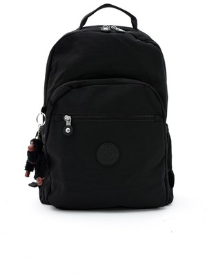 Sanmorris  Unisex Suya Dayanıklı Krinkıl Kumaş Çok Gözlü Büyük Laptop Okul ve Sırt Çantası 3022