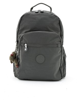 Sanmorris Unisex Suya Dayanıklı Krinkıl Kumaş Çok Gözlü Büyük Laptop Okul ve Sırt Çantası 3022