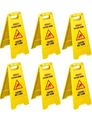 Omnisoft Uctm KZ100 Kaygan Zemin Uyarı Levhası 6 Adet