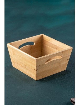 Bambu Ekmek Kutusu, 22 Cm, Şık ve Doğal Tasarım, Kahverengi Renk Seçeneği