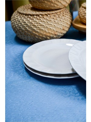 6 Parça Zümrüt Yalın Porselen Pasta Takımı, Ekru, Modern ve Bpa Free