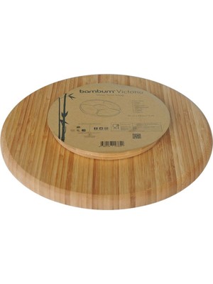 Dönen Servis Tabağı Büyük 33CM, Zarif ve Şık Tasarım, Beyaz Renk