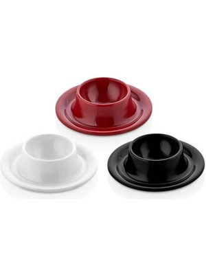 Beyaz ve Siyah Renklerde 6'lı Termo Yumurtalık Seti