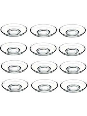 Beyaz Çay Tabak Bardak Altı Seti 12'li, Şık ve Kullanışlıdır.