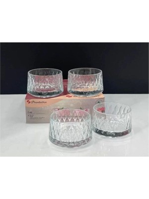 Renkli 4'lü Leafy Kase Seti, Şık ve Kullanışlı Ev ve Mutfak Gereçleri