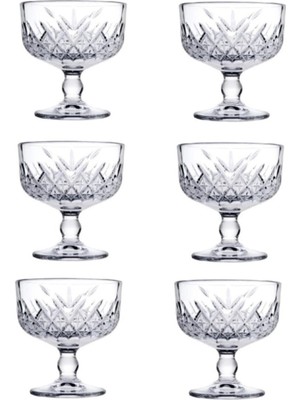 Kahverengi Ayaklı Dondurmalık Cup 6'lı, Şık ve Kullanışlı Tasarım