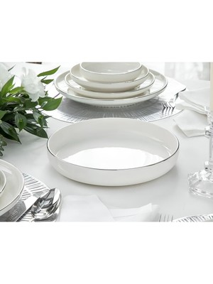 20 cm Küçük Porselen Salata ve Sunum Kasesi, Şık ve Kullanışlı Tasarım