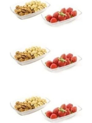 Turuncu 6'lı Meze ve Atıştırmalık Tabağı Seti, Şık ve Kullanışlı Tasarım