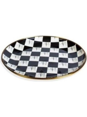 Bej Dama Serisi Şık Servis Tabak, Zarif ve Kaliteli Sunum Için Ideal