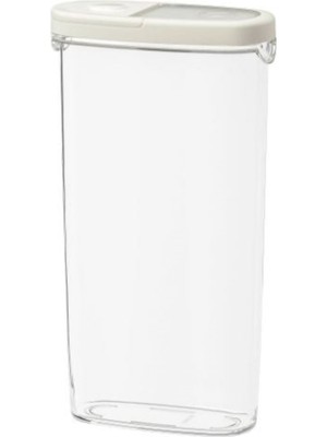 Beyaz 8X30 cm 2,3 L Saklama Kabı, Uzun, Dayanıklı ve Şık Tasarım