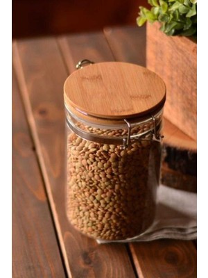 Kilitli Cam Saklama Kabı 10 Cm, Kahverengi, Güvenle ve Şık Saklama Çözümü