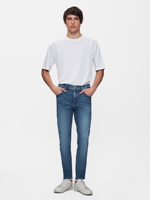 New Smarty Dar Paça Orta Bel Jean Pantolon