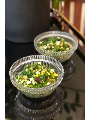 Turuncu Cam Salata Sunum Kasesi, 15 Cm, Şık ve Kullanışlı Küçük Boy