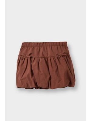 DeFacto Beli Lastikli Poplin Balon Etek Kız Bebek G1362A525AU