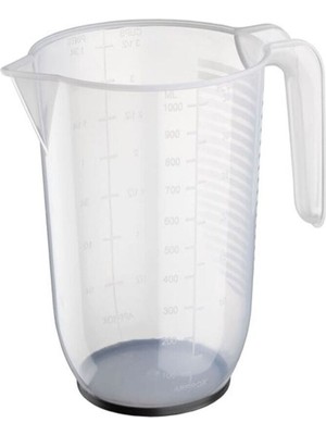 Şeffaf Ölçü Kabı, 1 Litre, 14 Cm, Dayanıklı ve Kullanışlı Mutfak Gereci