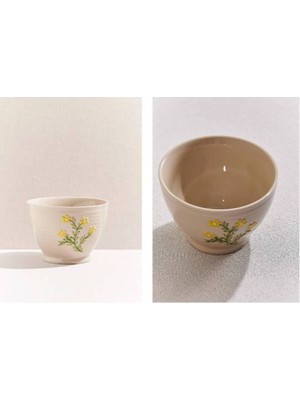 Çok Renkli Seramik Kase, Şık ve Dayanıklı Ev Dekorasyonu Aksesuarı