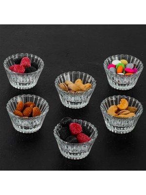 12'li Beyaz Cam Loku Kapağı Sunumluk, Şık ve Kullanışlı Set