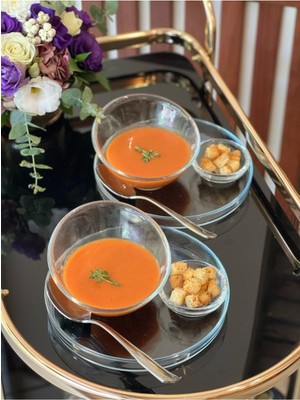 14,5 cm Cam Çorba Kasesi, Şık ve Kullanışlı Tekli Tasarım