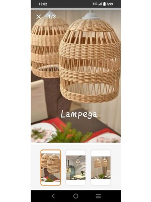 Bej Rattan ve Bambu Hasır Avize, Şık ve Doğal Aydınlatma Dekoru