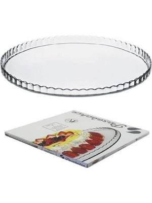 Büyük 32 cm Beyaz Servis Tabağı, Şık ve Kullanışlı Yemek Sunumu Için Ideal