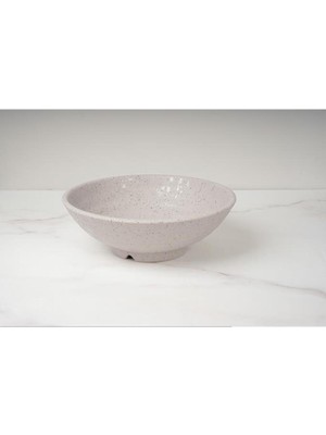 Açık Gri Melamin Büyük Kase 23X23X8 Cm, Şık ve Dayanıklı Mutfak Gereçleri