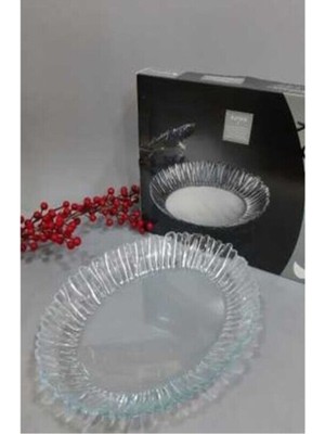 Büyük Kayık Servis Tabağı 33X25, Kahverengi, Kutulu, Şık ve Dayanıklı Tasarım