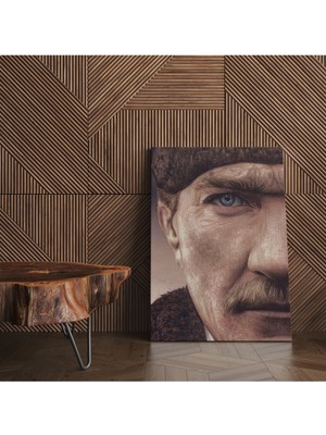 Renkli Atatürk Portre Kanvas Tablo, Şık ve Modern Dekorasyon Için Mükemmel Seçim