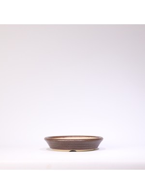 Yuvarlak Bonsai Saksısı No.42-Sırlı (21 Cm)