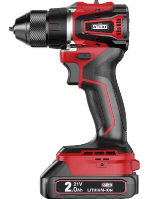 Attlas Atlas ATBL 21 BLPD-202 C 21V 2x2.0Ah Çift Akülü Kömürsüz Darbeli Matkap 45 NM Tork - A0104173