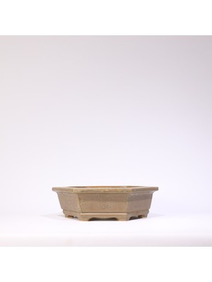 Altıgen Bonsai Saksısı No.30-Sırlı (23 Cm)