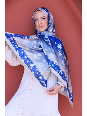 Botanik Çiçek Desenli Ipeksi Vual Şal