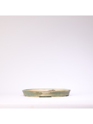 Oval Bonsai Saksısı No.72-Sırlı (27 Cm)