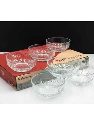 6'lı Şeffaf Kase Seti, 17 Cm, 100 Cc, Pratik ve Şık Kullanım Sağlar.