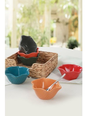 Yeşil Parlak Roma Çerezlik 11 cm 6'lı Set