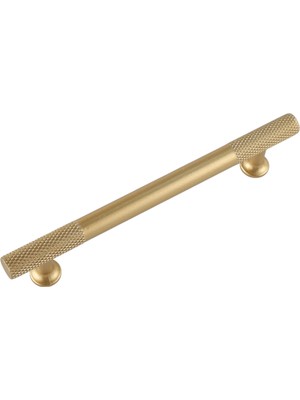 Irk Metal Deyhome T Bar (Tırtıklı) Baklava Dilimli Mat Sarı Kulp Mobilya Mutfak Çekmece Kapak Kulbu