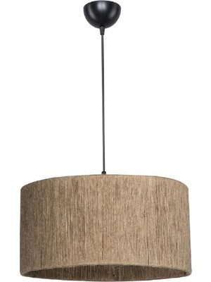 Kahverengi Halat Salon Avize, Tekli Sarkıt, Çap: 40 cm