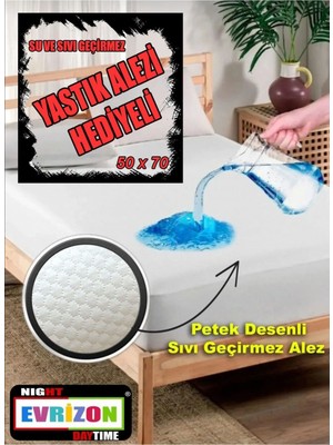 Su Geçirmez Yatak Alezi Takımı, Lastikli Beyaz Konforlu Uyku Seti