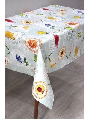 Yeşil Astarlı, Silinebilir Pvc Muşamba Masa Örtüsü, Dayanıklı ve Şık Tasarım