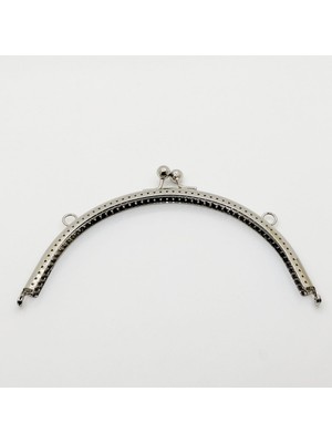 Çanta ve Cüzdan Klipsi Gümüş Renk Oval Model 20 cm ( Askılıklı )