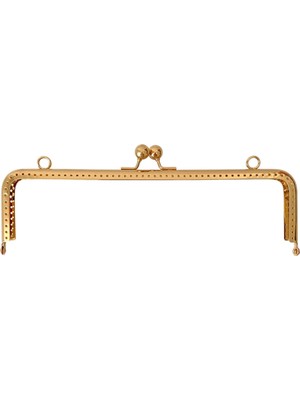 Çanta ve Cüzdan Klipsi Altın Renk Köşeli Model 25 cm ( Askılıklı )
