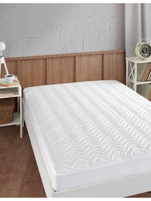 Su Geçirmez Kapitone Yatak Koruyucu Alez, 10 Farklı Ebatta, Gri Renkli.